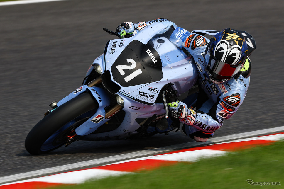 暫定優勝のNo.21 YAMAHA FACTORY RACING TEAM《Photo:Kazuhisa Masuda/撮影 益田和久》