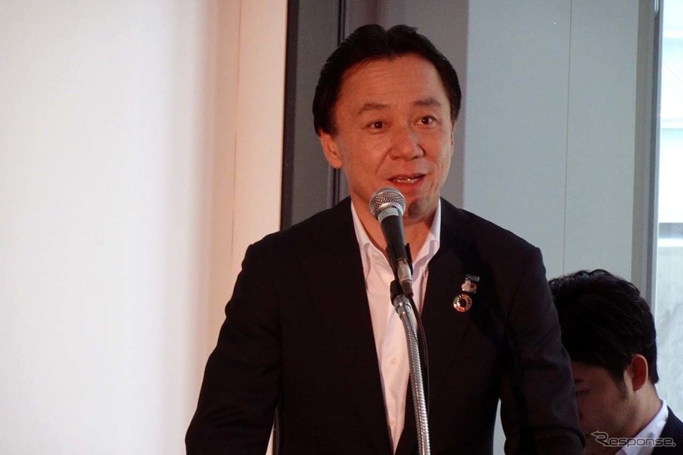 あいおいニッセイ同和損保の樋口昌宏取締役専務執行役員《撮影 会田肇》