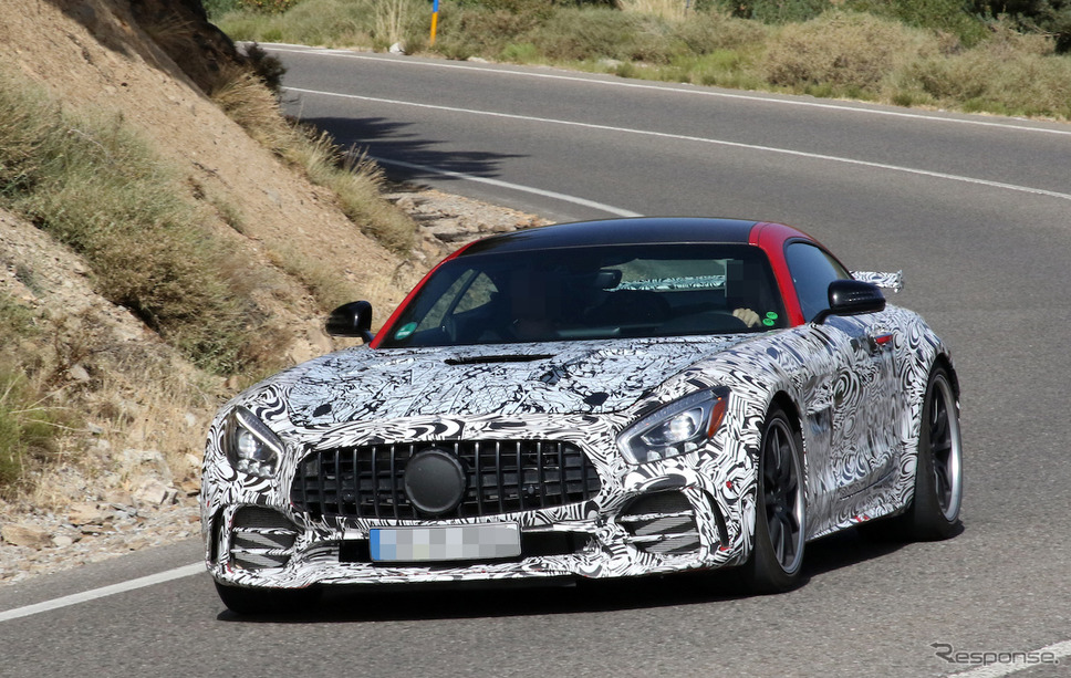 メルセデスAMG GT R ブラックシリーズ 市販型プロトタイプ(スクープ写真)《APOLLO NEWS SERVICE》
