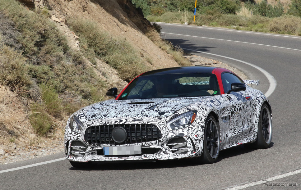 メルセデスAMG GT R ブラックシリーズ 市販型プロトタイプ(スクープ写真)《APOLLO NEWS SERVICE》