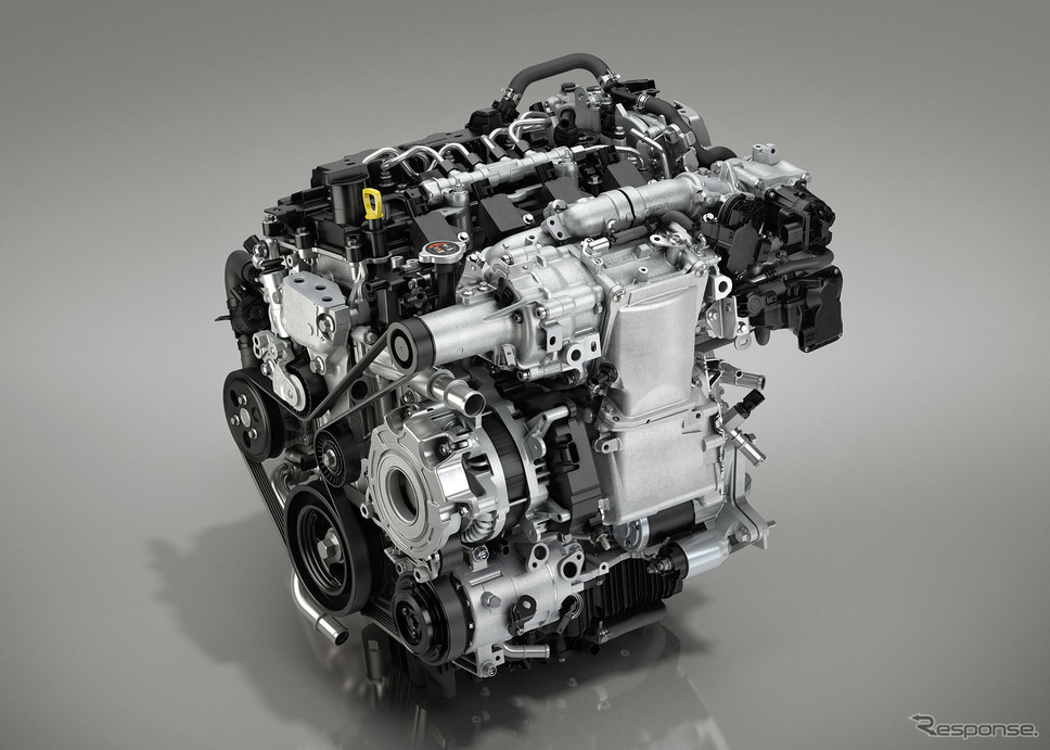 新型 Mazda3 に搭載されるSKYACTIV-X エンジン《画像 マツダ》