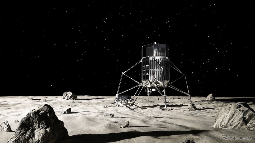 民間月面探査プログラムHAKUTO-Rのランダーとローバー（イメージ）《画像 ispace》