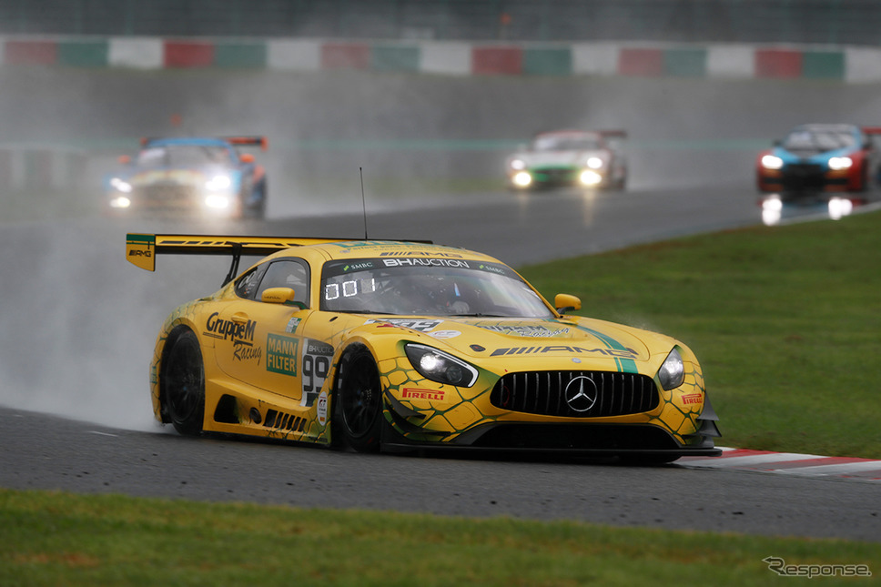 総合トップの#999 Mercedes-AMG Team GruppeM Racing《撮影 竹内英士》