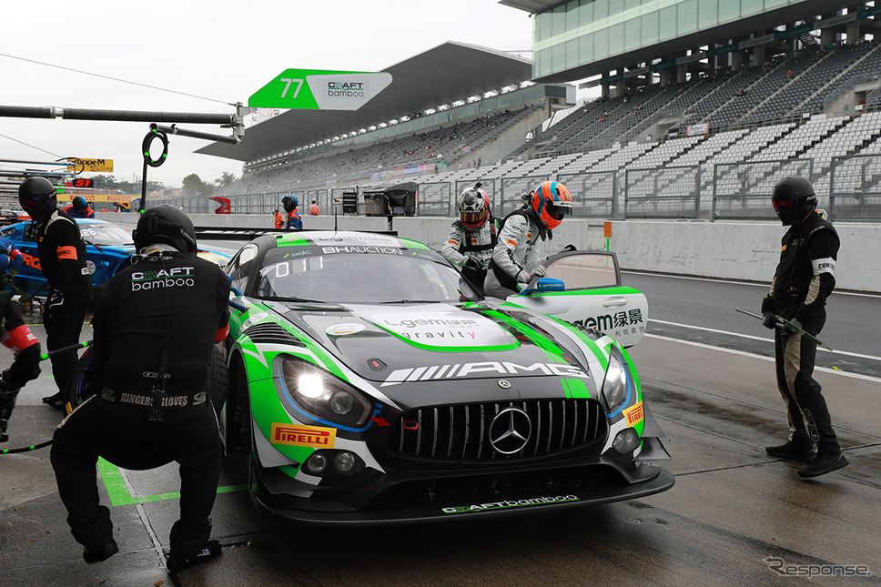 総合2番手の#77 Mercedes-AMG Team CraftBamboo Racing《撮影 竹内英士》