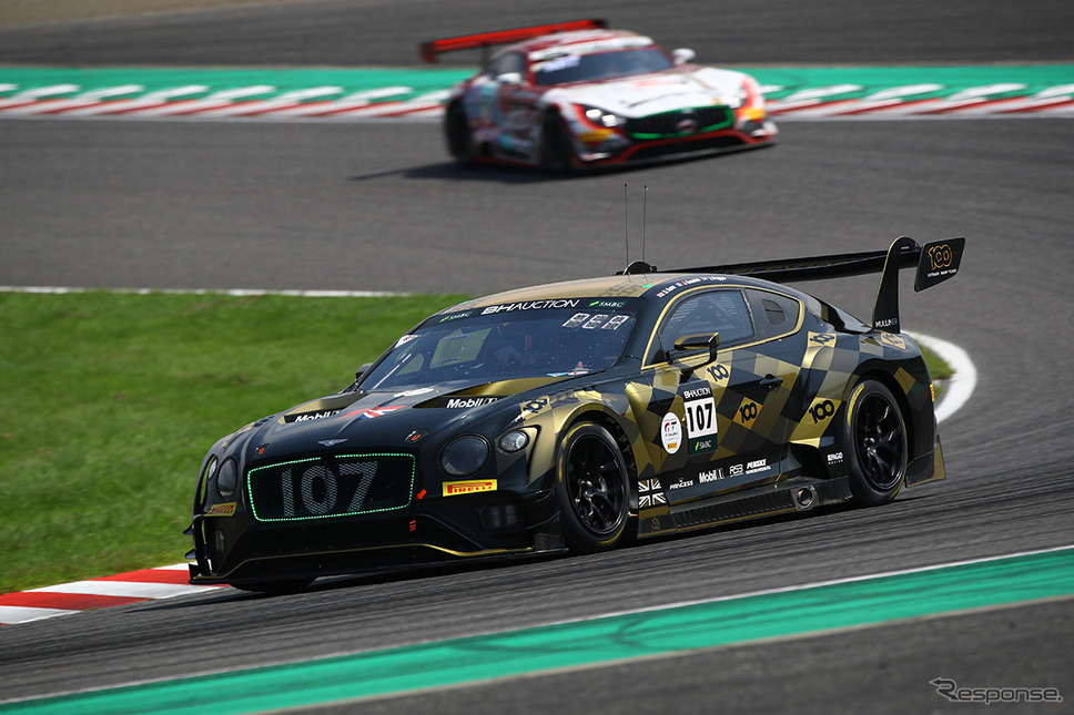 ［鈴鹿10時間］5時間経過時点で10位の#107 Bentley Team M-Sport《Photo：Kazuhisa Masuda／撮影 益田和久》