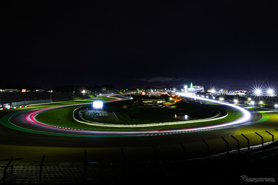 ［鈴鹿10時間］夜間走行イメージ（1-2コーナー）《Photo：Kazuhisa Masuda／撮影 益田和久》