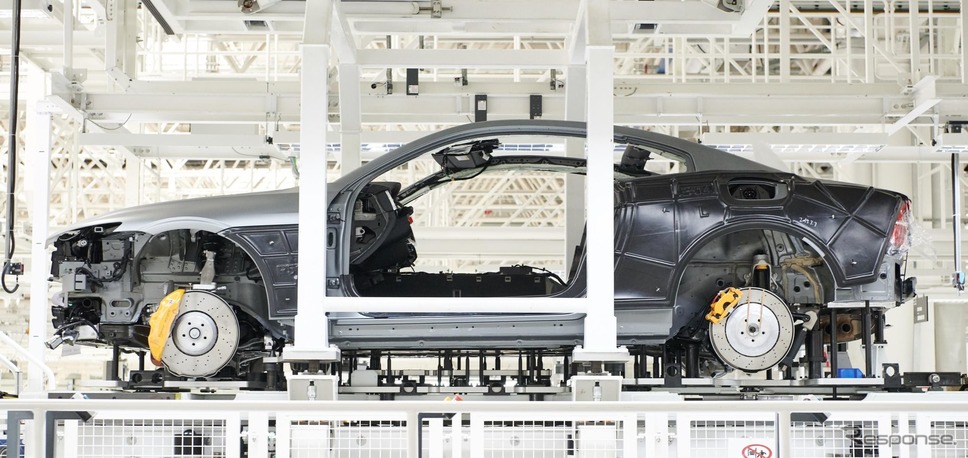 ポールスタープロダクションセンターで生産されるポールスター1《photo by Polestar》