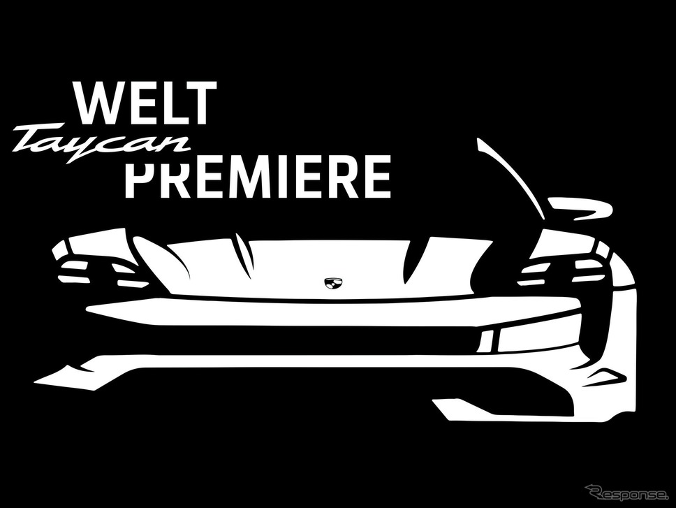 ポルシェ・タイカンのワールドプレミアの予告《photo by Porsche》