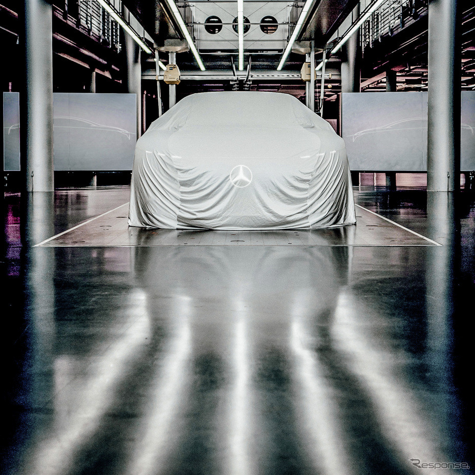 メルセデスベンツの「EQ」セダンコンセプトカーのティザーイメージ《photo by Mercedes-Benz》