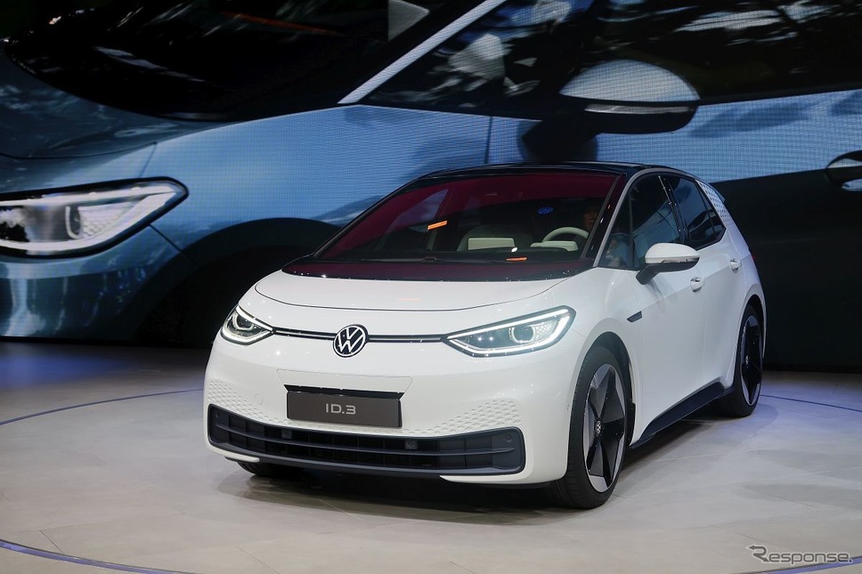 VW ID.3(フランクフルトモーターショー2019、VWプレビュー)《撮影 工藤貴宏》