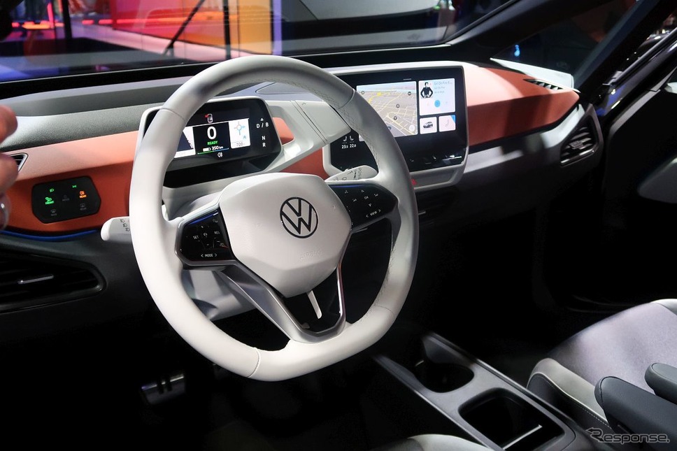 VW ID.3(フランクフルトモーターショー2019、VWプレビュー)《撮影 工藤貴宏》