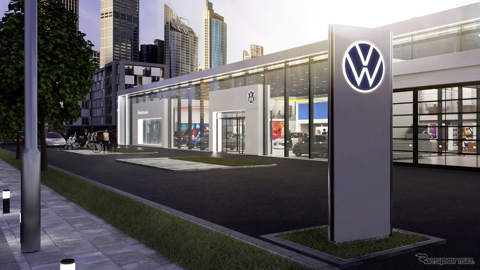 新ロゴを使用した店舗のイメージ《photo by VW》