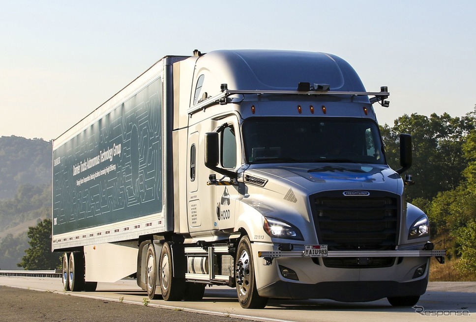 ダイムラーの自動運転トラックの公道テスト《photo by Daimler》