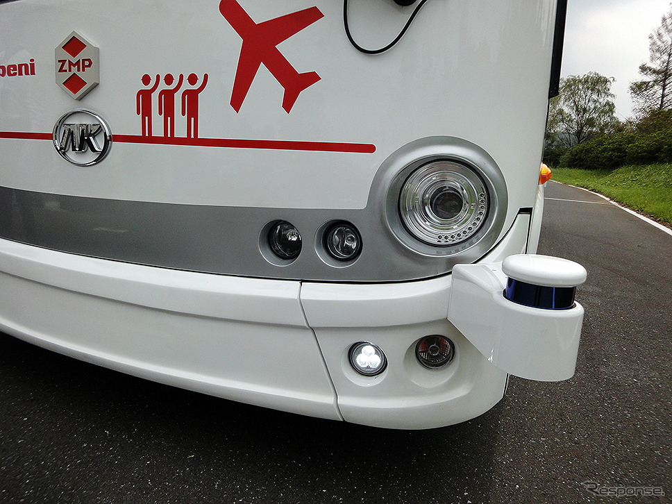 ANKAI(安凱客車)製EVバスがベースの『RoboCar Mini EV BUS』《撮影 大野雅人(Gazin Airlines)》