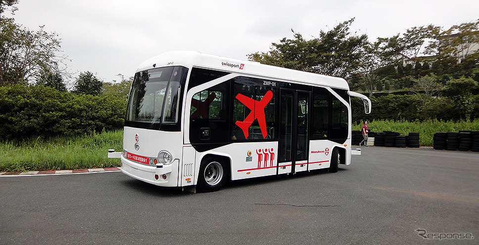 ANKAI(安凱客車)製EVバスがベースの『RoboCar Mini EV BUS』《撮影 大野雅人(Gazin Airlines)》
