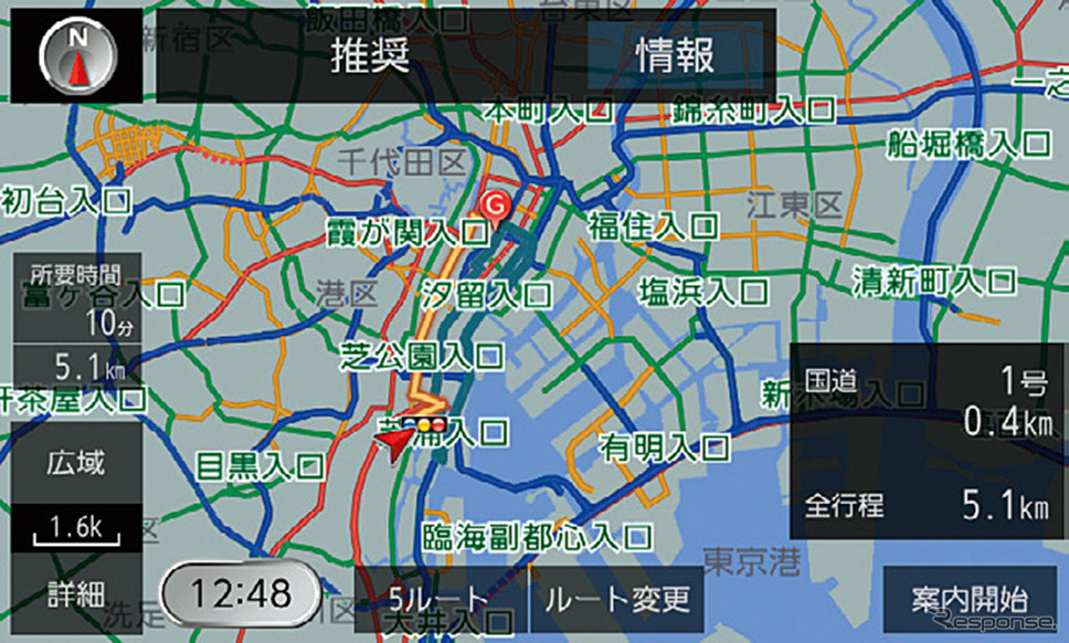 スマートフォン連携ナビゲーション《画像:三菱自動車》