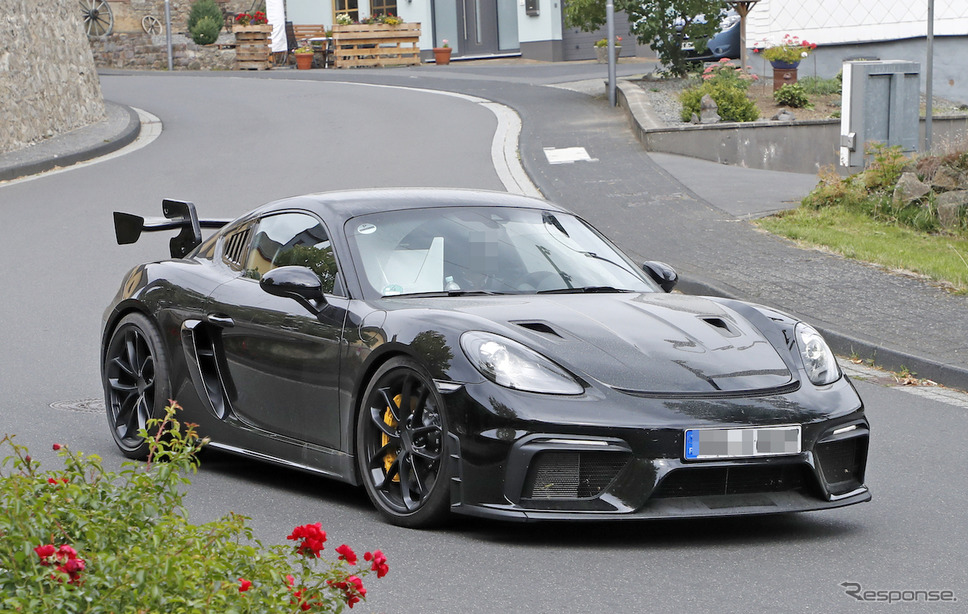 ポルシェ 718 ケイマン GT4 RS スクープ写真《APOLLO NEWS SERVICE》
