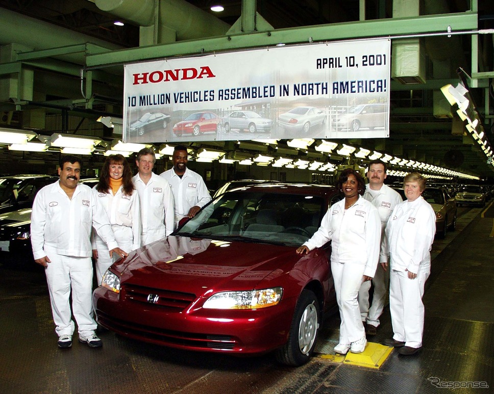 北米生産1000万台（2001年）《photo by Honda》