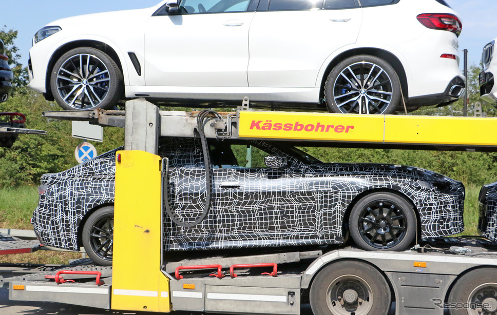 BMW 4シリーズ グランクーペ 開発車両スクープ写真《APOLLO NEWS SERVICE》