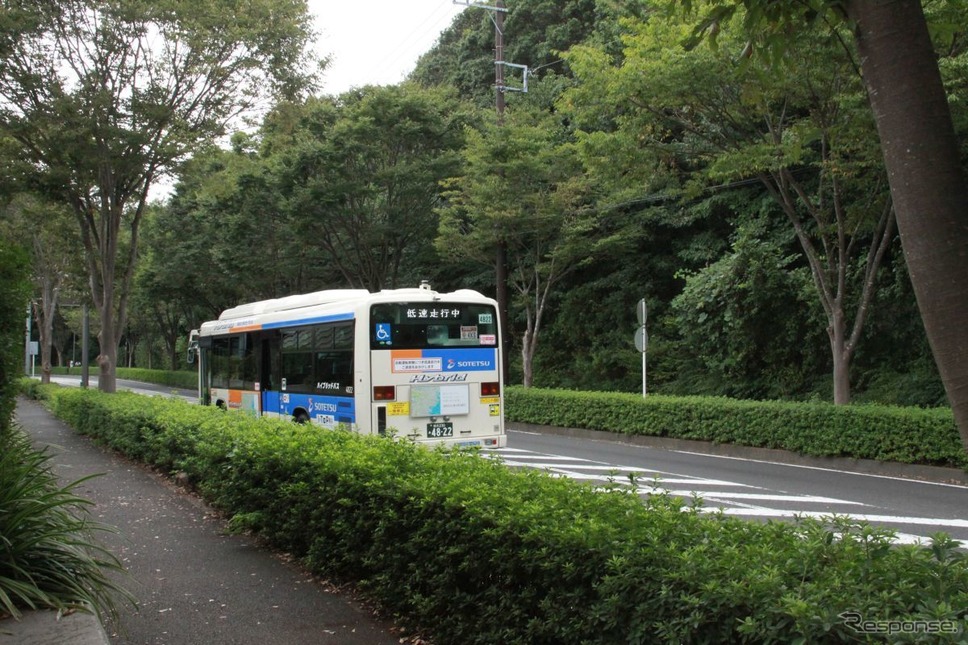 相鉄バス：自動運転実証実験《撮影：中尾真二》