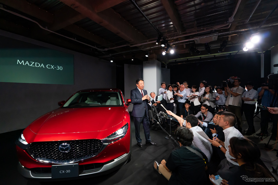 マツダCX-30発表《撮影 愛甲武司》