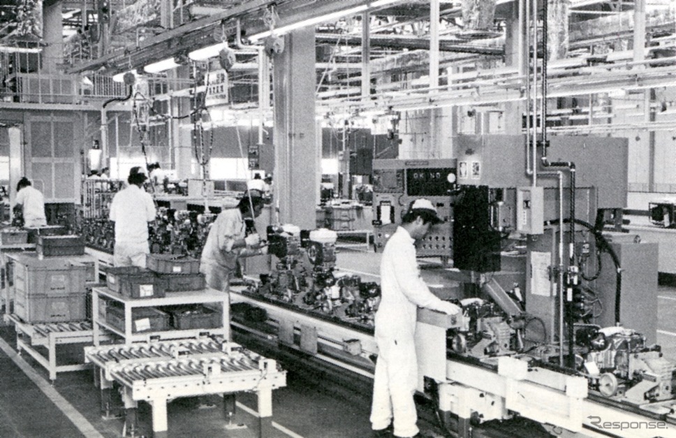 浜松製作所汎用機工場稼働（1983年）《写真 ホンダ》