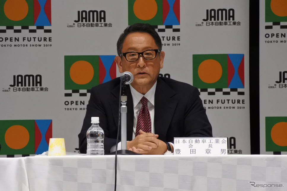 日本自動車工業会 豊田章男 会長(トヨタ自動車 社長)《撮影 小松哲也》