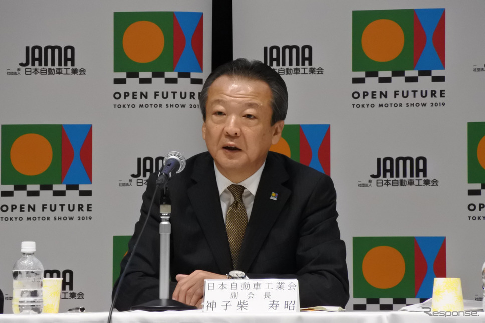 日本自動車工業会 御子柴寿昭 副会長(ホンダ 会長)《撮影 小松哲也》