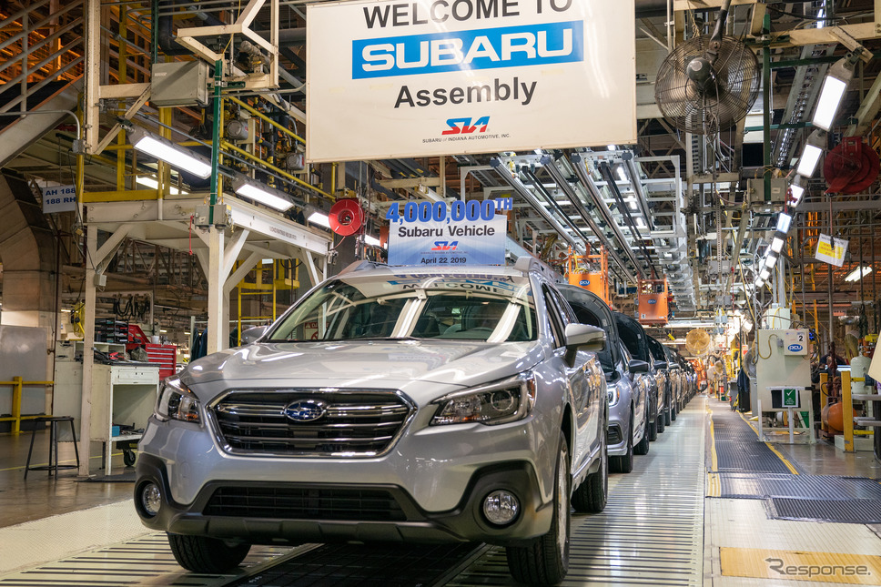 2019年4月にはスバル車400万台を生産。《photo by SUBARU》