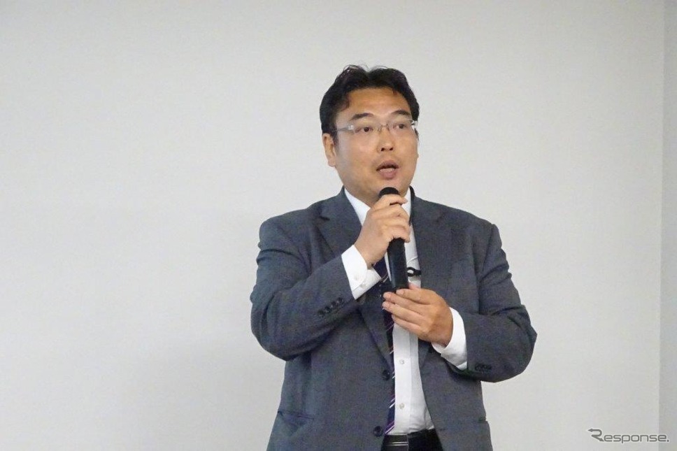 国交省 江原参事官《撮影 池原照雄》