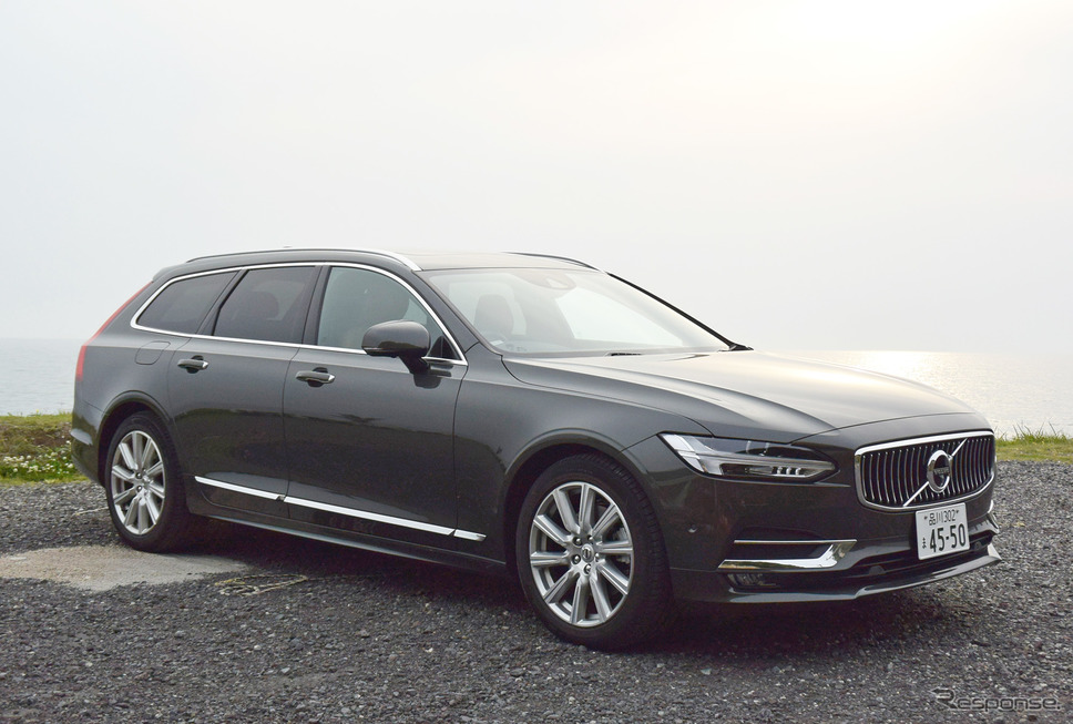 ボルボ V90 D4 インスクリプションのフロントビュー。《撮影 井元康一郎》