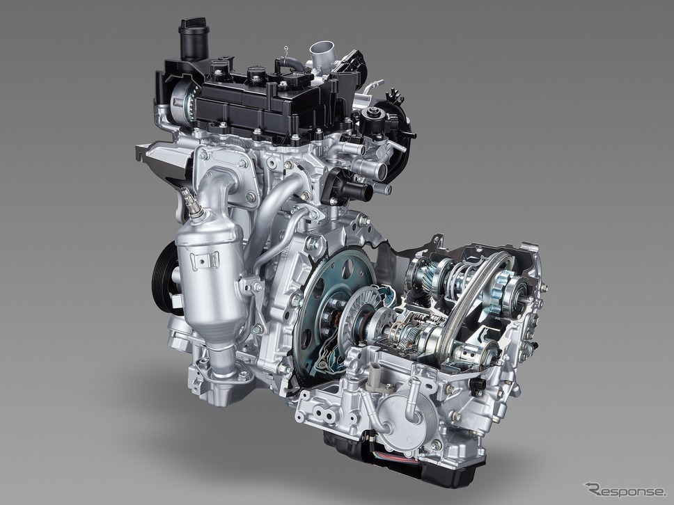 1.0リットル・エンジン＆Super CVT-i（1KR-FE）《写真 トヨタ自動車》