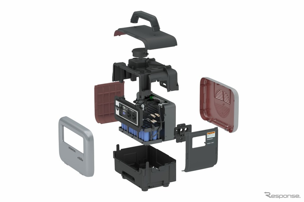 ホンダ LiB-AID E500 for Music 製品分解図《画像:本田技研工業》