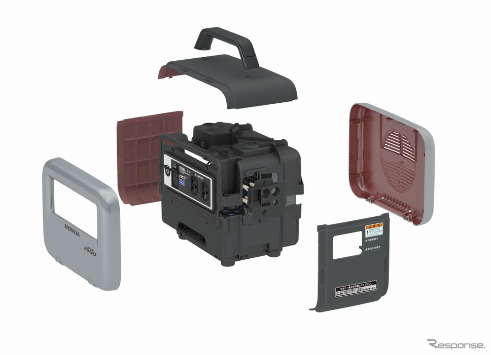 ホンダ LiB-AID E500 for Music 製品分解図《画像:本田技研工業》