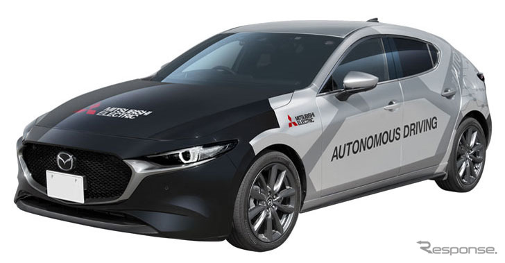 三菱電機 自動運転実証実験車「xAUTO」《画像:三菱電機》