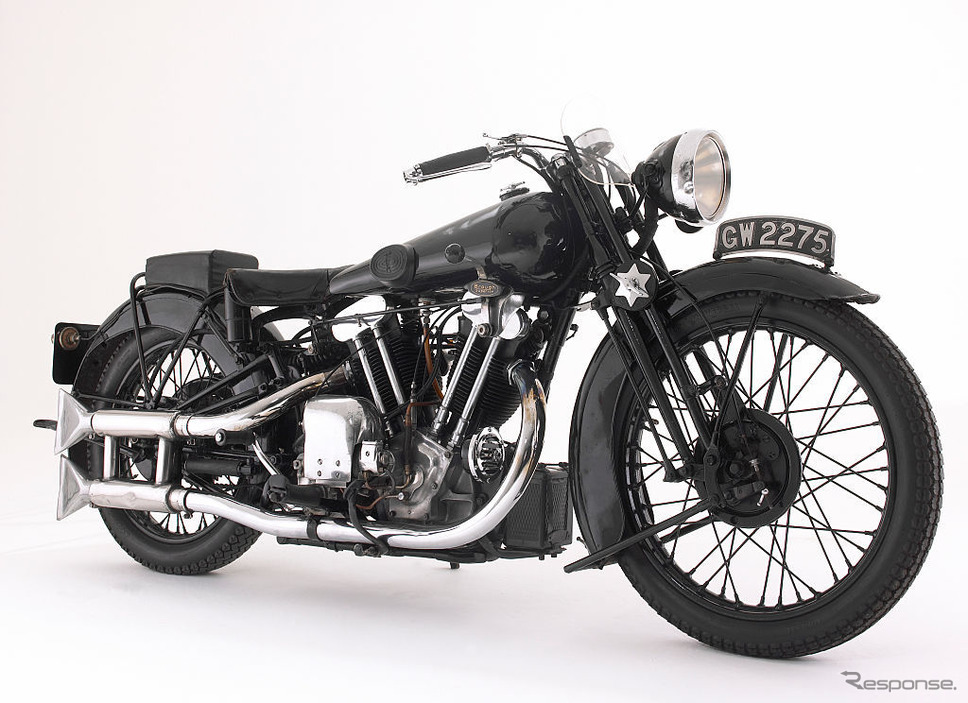 アラビアのロレンスこと、トーマス・エドワード・ロレンスが所有したブラフスーペリアSS100(1932年)。英ナショナル・モーター・ミュージアム蔵《photo (c) Getty Images》