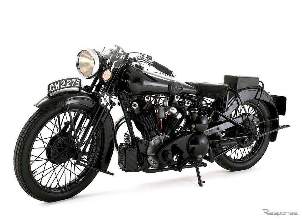アラビアのロレンスこと、トーマス・エドワード・ロレンスが所有したブラフスーペリアSS100(1932年)。英ナショナル・モーター・ミュージアム蔵《photo (c) Getty Images》