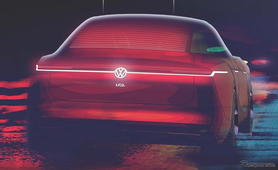 フォルクスワーゲン「ID.」シリーズの新コンセプトカーのティザーイメージ《photo by VW》