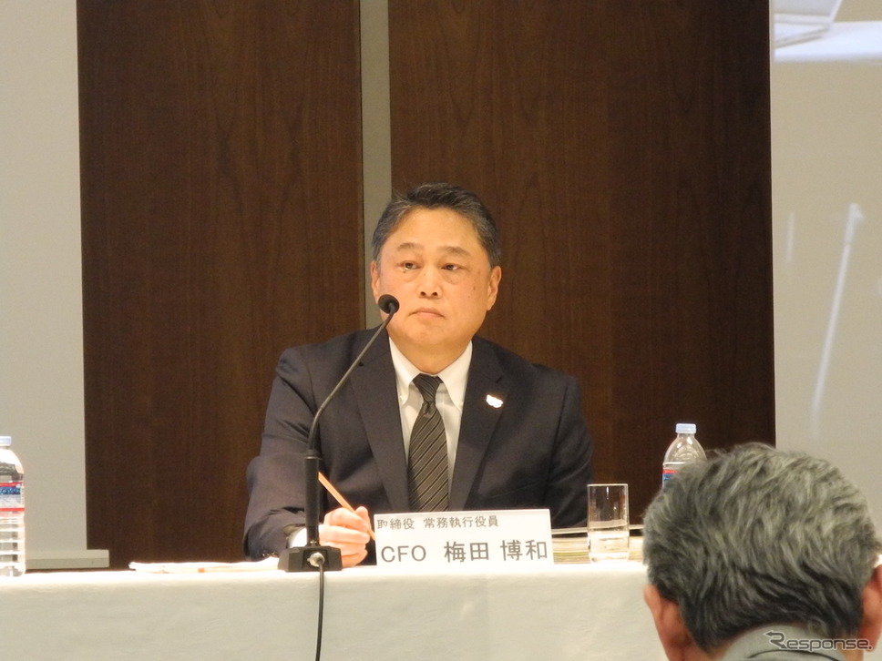 パナソニックの梅田博和CFO《撮影 山田清志》