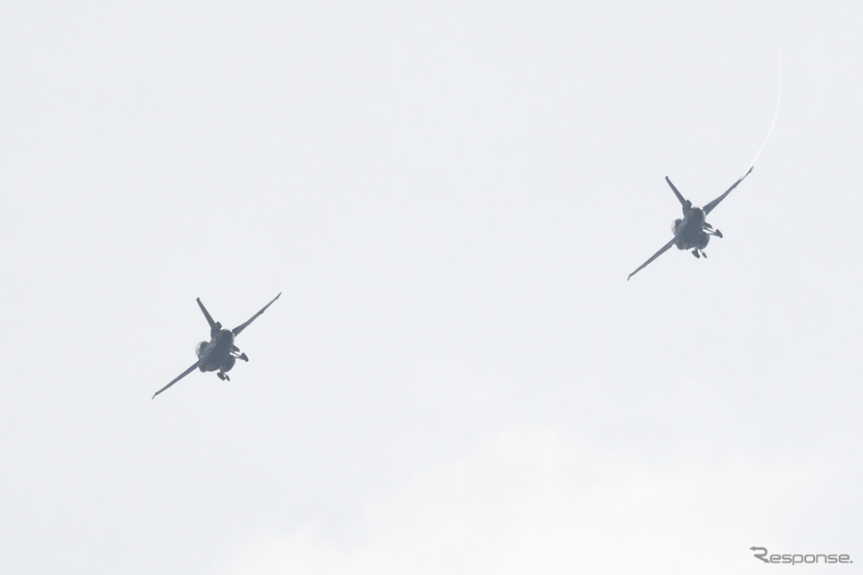 SUPER GT 最終戦、F-2戦闘機の歓迎フライト《撮影 雪岡直樹》