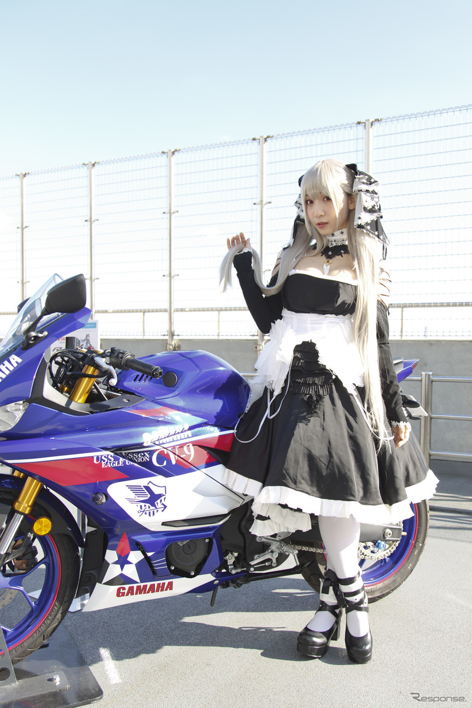 ヤマハYZF-R25×アズールレーン(東京モーターショー2019)《撮影 佐藤隆博》