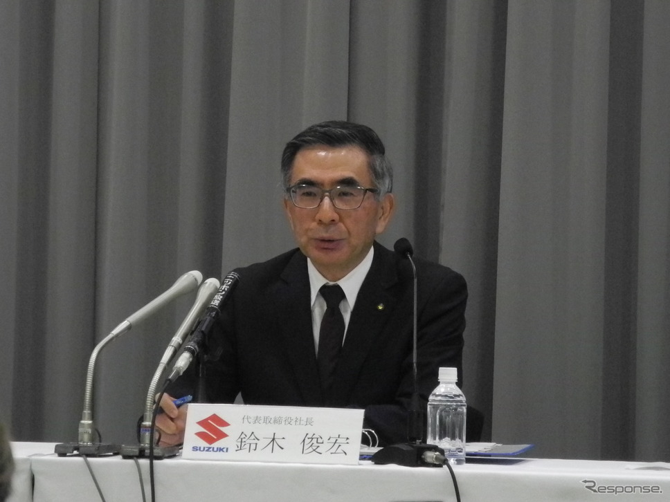 スズキの鈴木俊宏社長《撮影 山田清志》