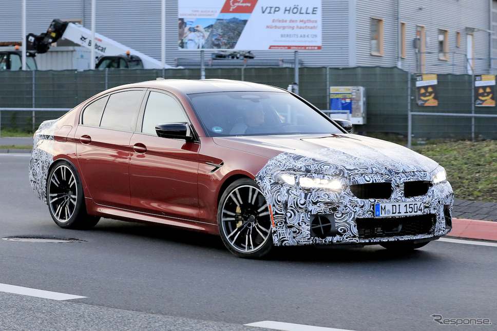 BMW M5セダン 改良新型 スクープ写真《APOLLO NEWS SERVICE》