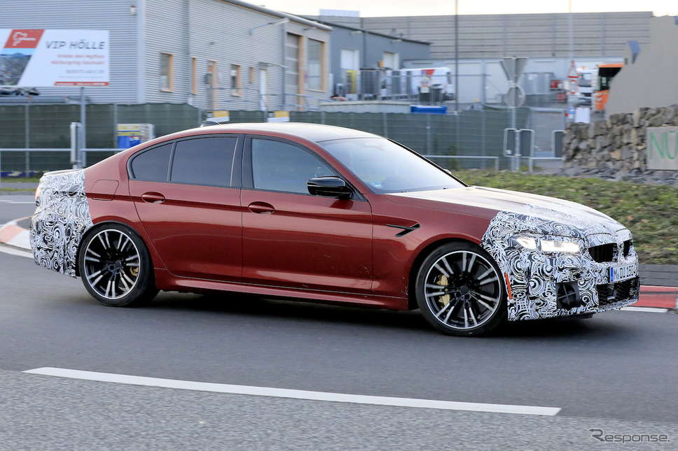 BMW M5セダン 改良新型 スクープ写真《APOLLO NEWS SERVICE》