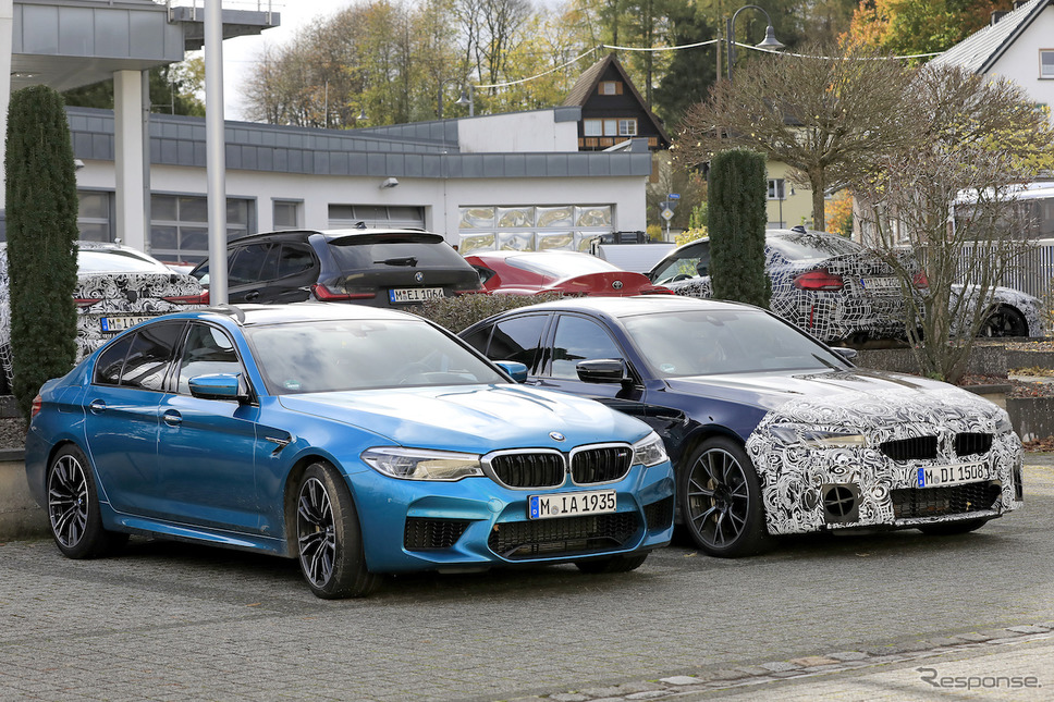 BMW M5セダン 改良新型 スクープ写真《APOLLO NEWS SERVICE》