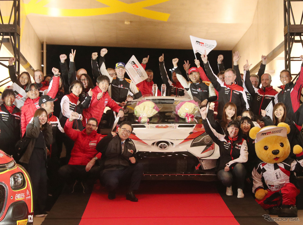 トヨタ・ヤリスWRCで出走した勝田貴元が国際格式部門総合優勝。《写真提供 TOYOTA》