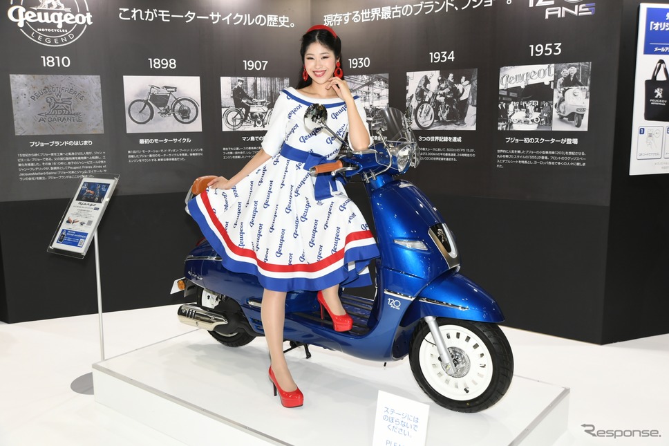プジョーモトシクル ジャンゴ125ABS 120thリミテッドエディション(東京モーターサイクルショー2019)《撮影 安藤貴史》
