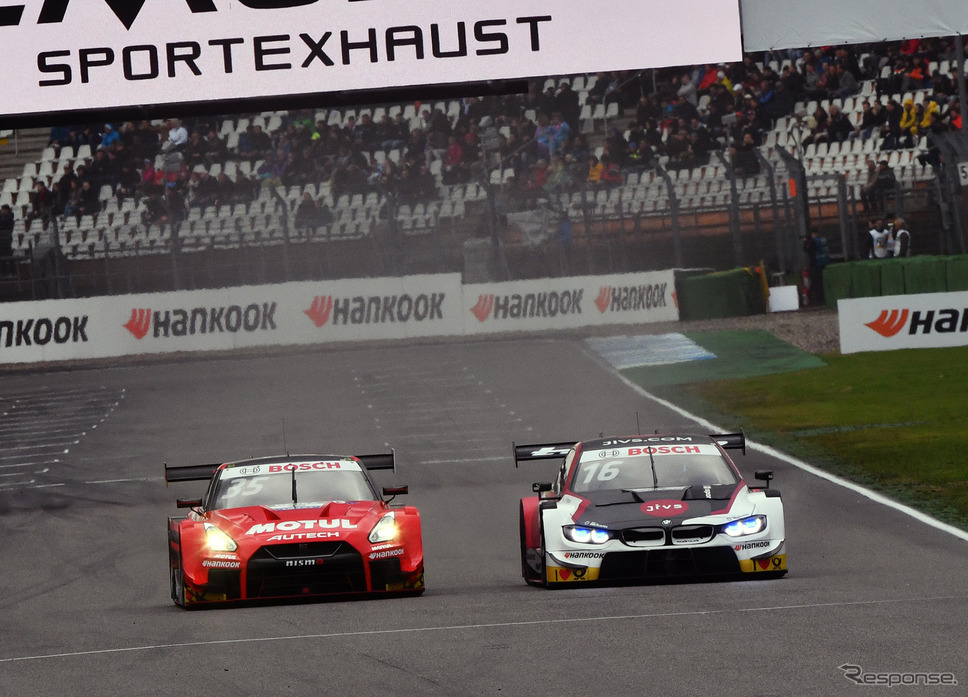 GT500マシンも参戦した、DTM今季最終戦ホッケンハイムの模様(10月)。《写真提供 NISSAN/NISMO》