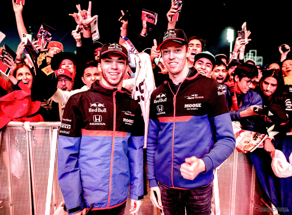 来季のトロロッソ・ホンダ残留が決まったガスリー(左)とクビアト(右)。《写真提供 Toro Rosso》