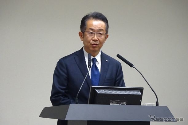 マツダ菖蒲田清孝専務執行役員《撮影 池原照雄》